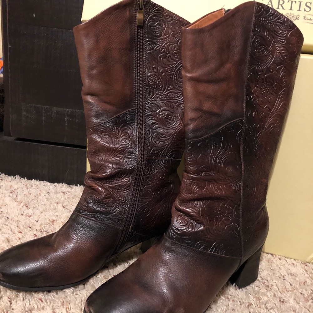 L’Artiste Lillya Boot, dark brown, size 39 (8.5)